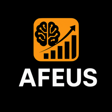 AFEUS AI Stock Prediction Robot AFEUS - ASSETS OF FUTURE EXCHANGE US FOUNDATION LTD AI robot logo for stock prediction platform